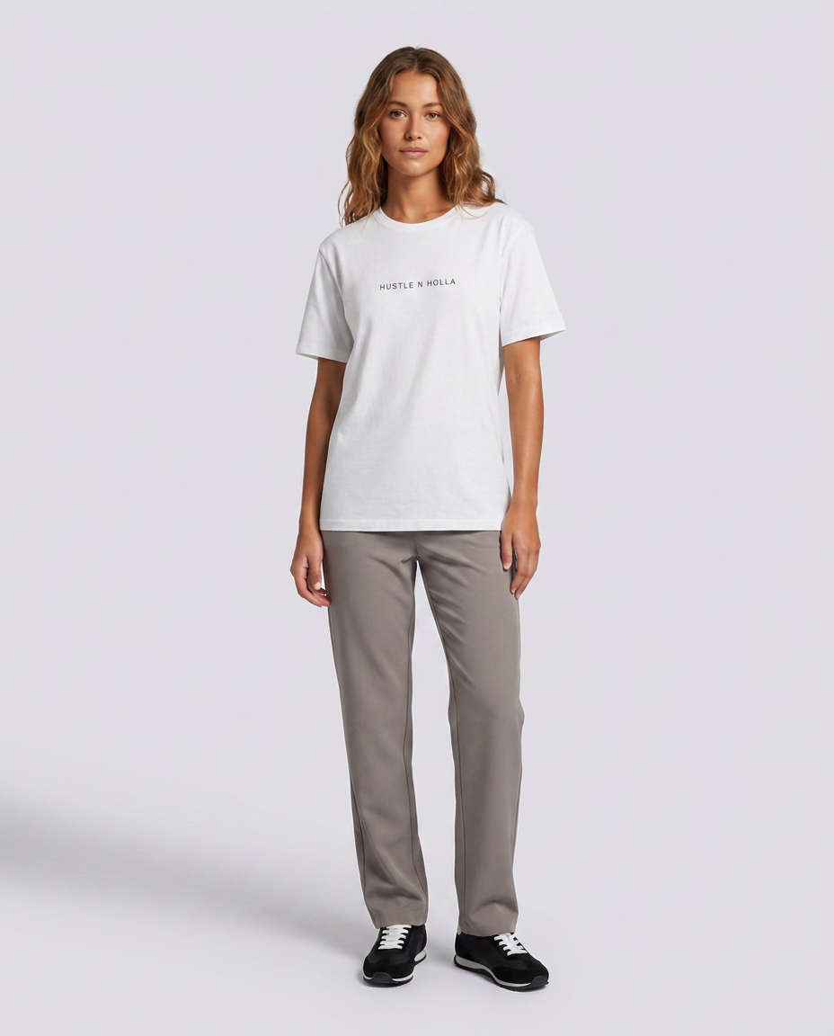 Unisex White Artist Club Relaxed Fit T-Shirt - Hustle N Holla