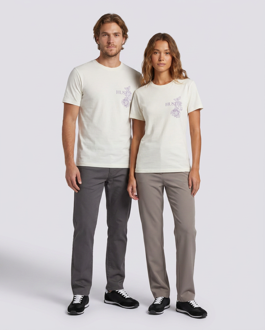 Unisex Graphic White Relaxed Fit T-Shirt - Hustle N Holla