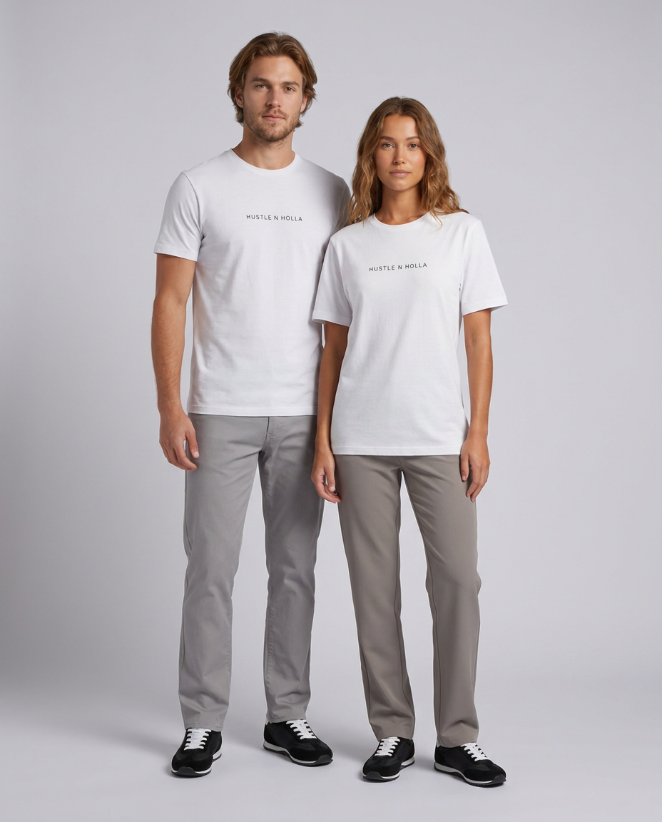 Unisex White Artist Club Relaxed Fit T-Shirt