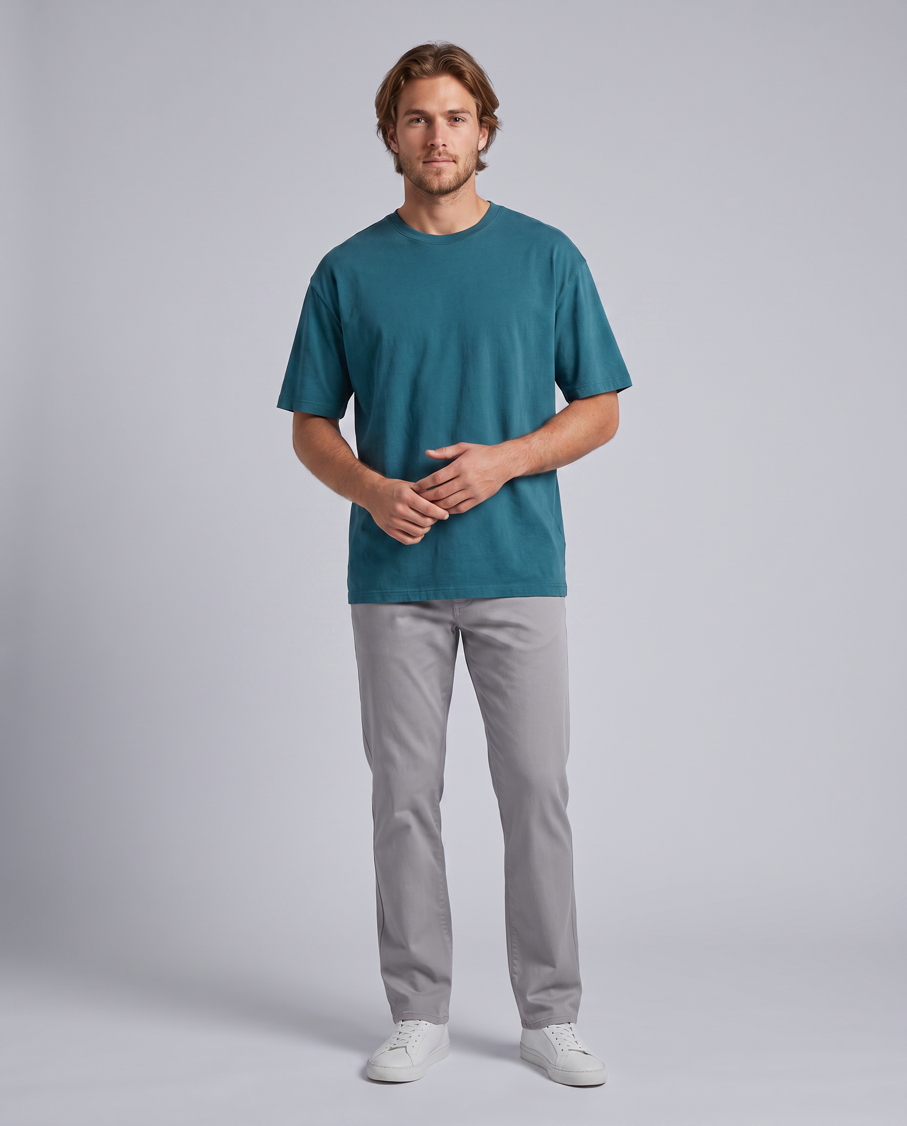 Teal Oversized Basic T-Shirt - Hustle N Holla