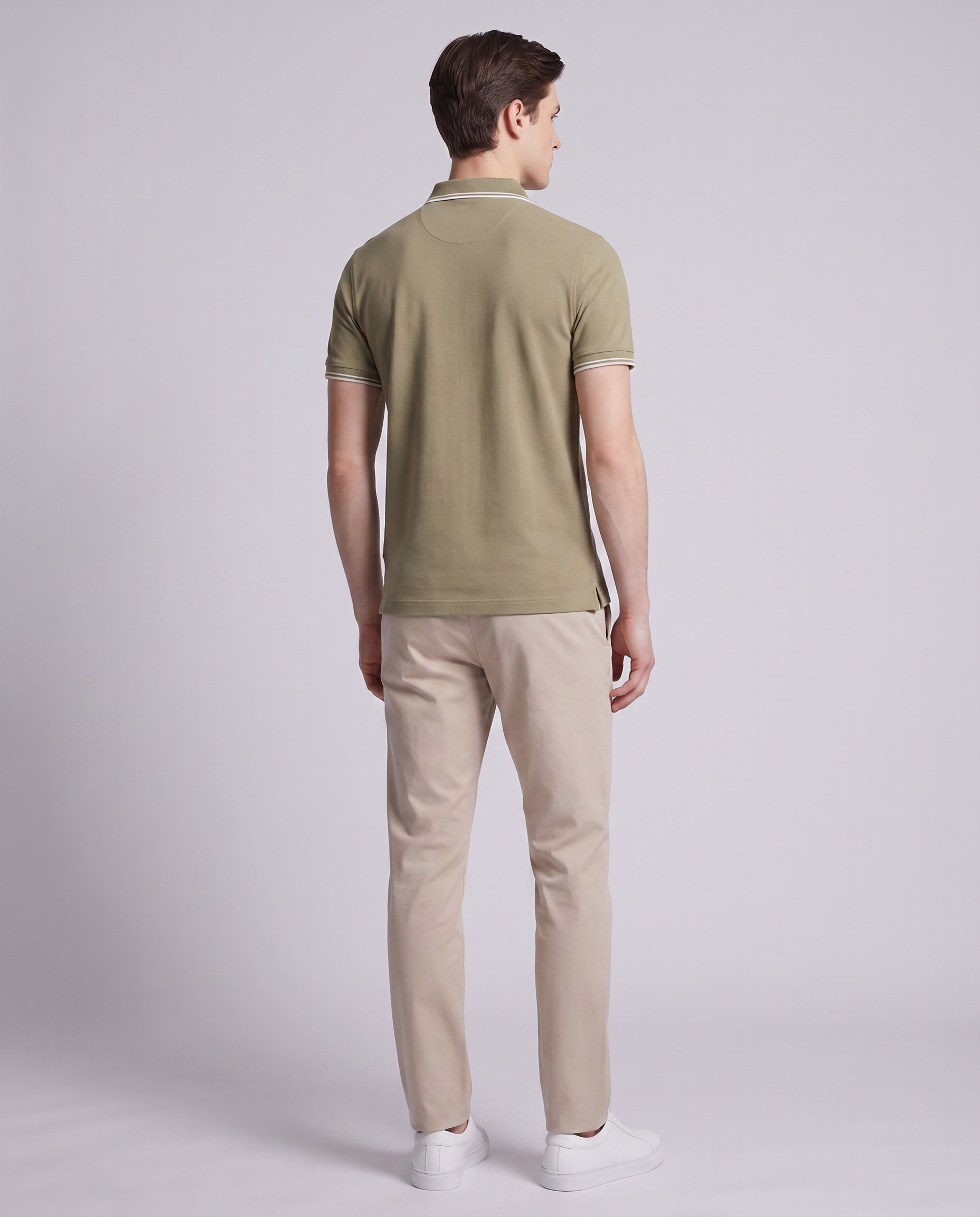 Olive Green Regular Fit Pique Polo - Hustle N Holla