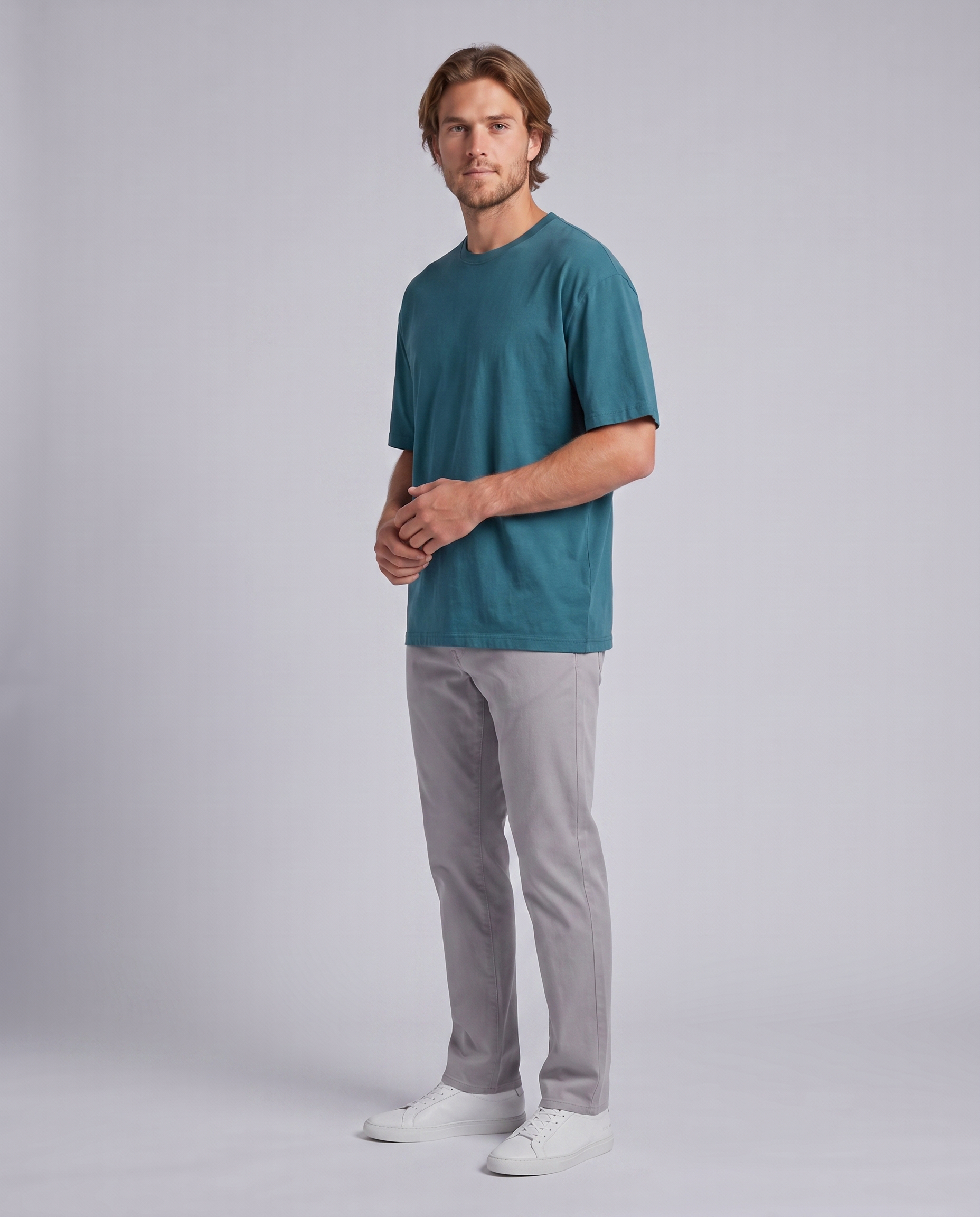 Teal Oversized Basic T-Shirt - Hustle N Holla