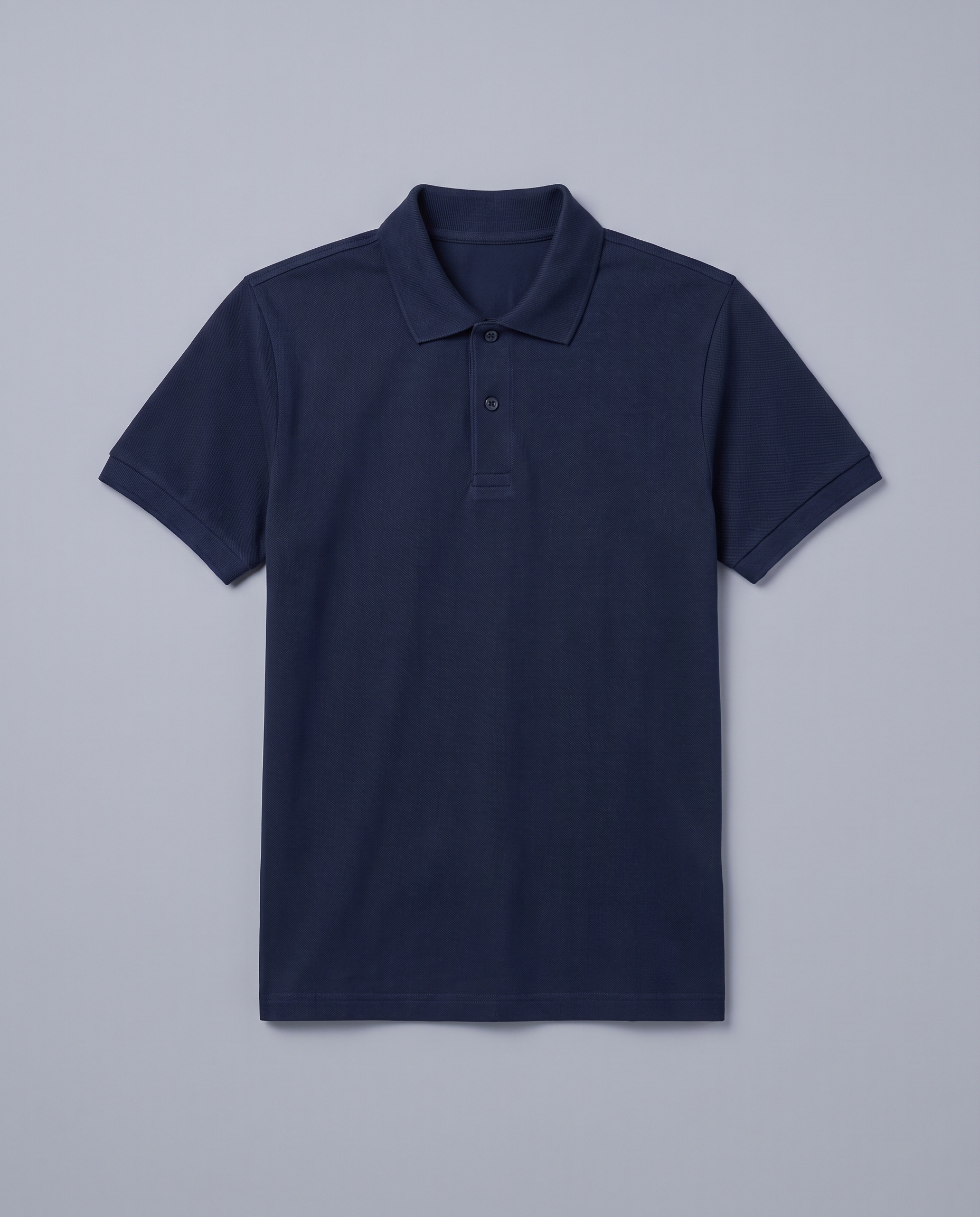 Navy Regular Fit Pique Polo - Hustle N Holla