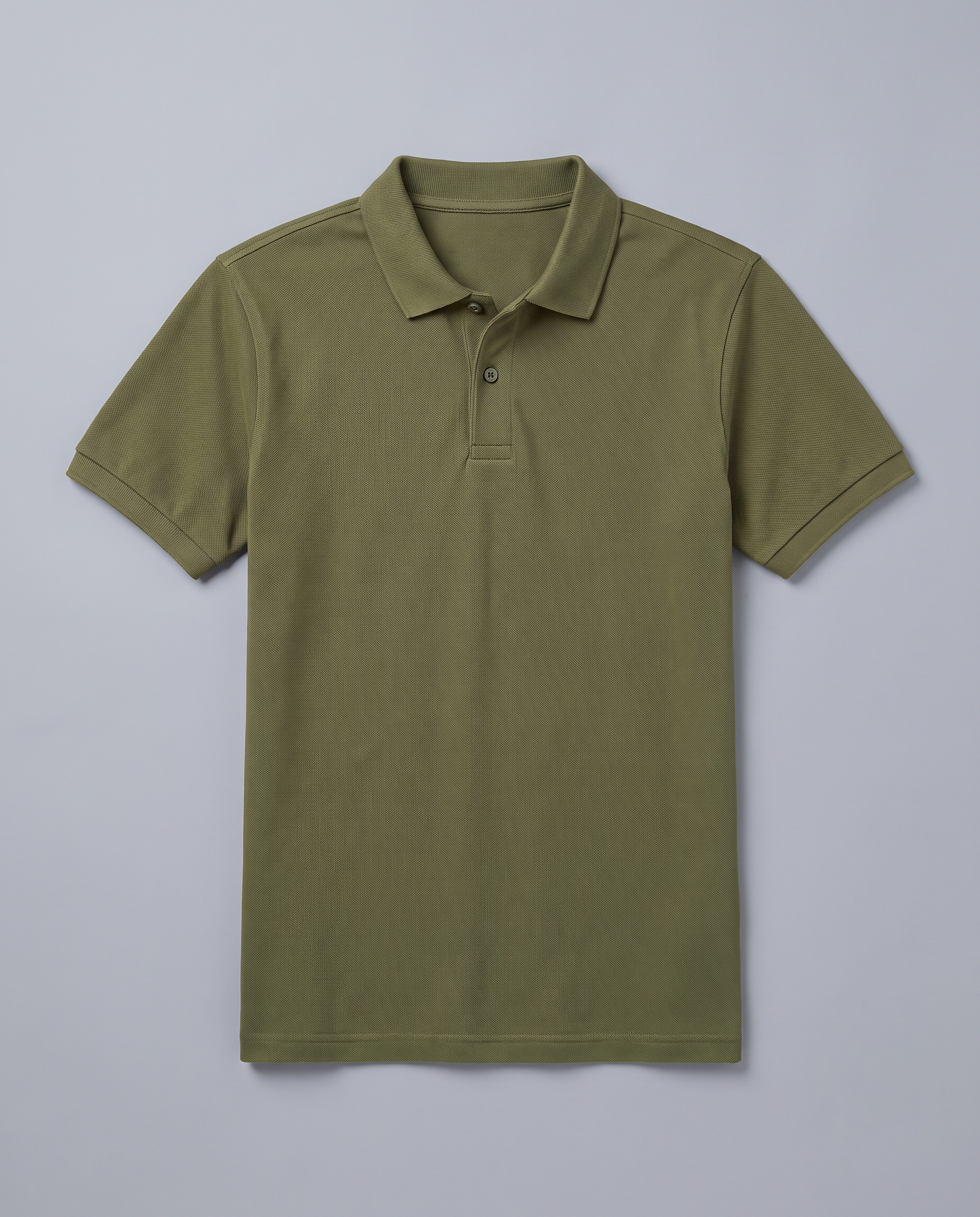 Olive Green Regular Fit Pique Polo - Hustle N Holla