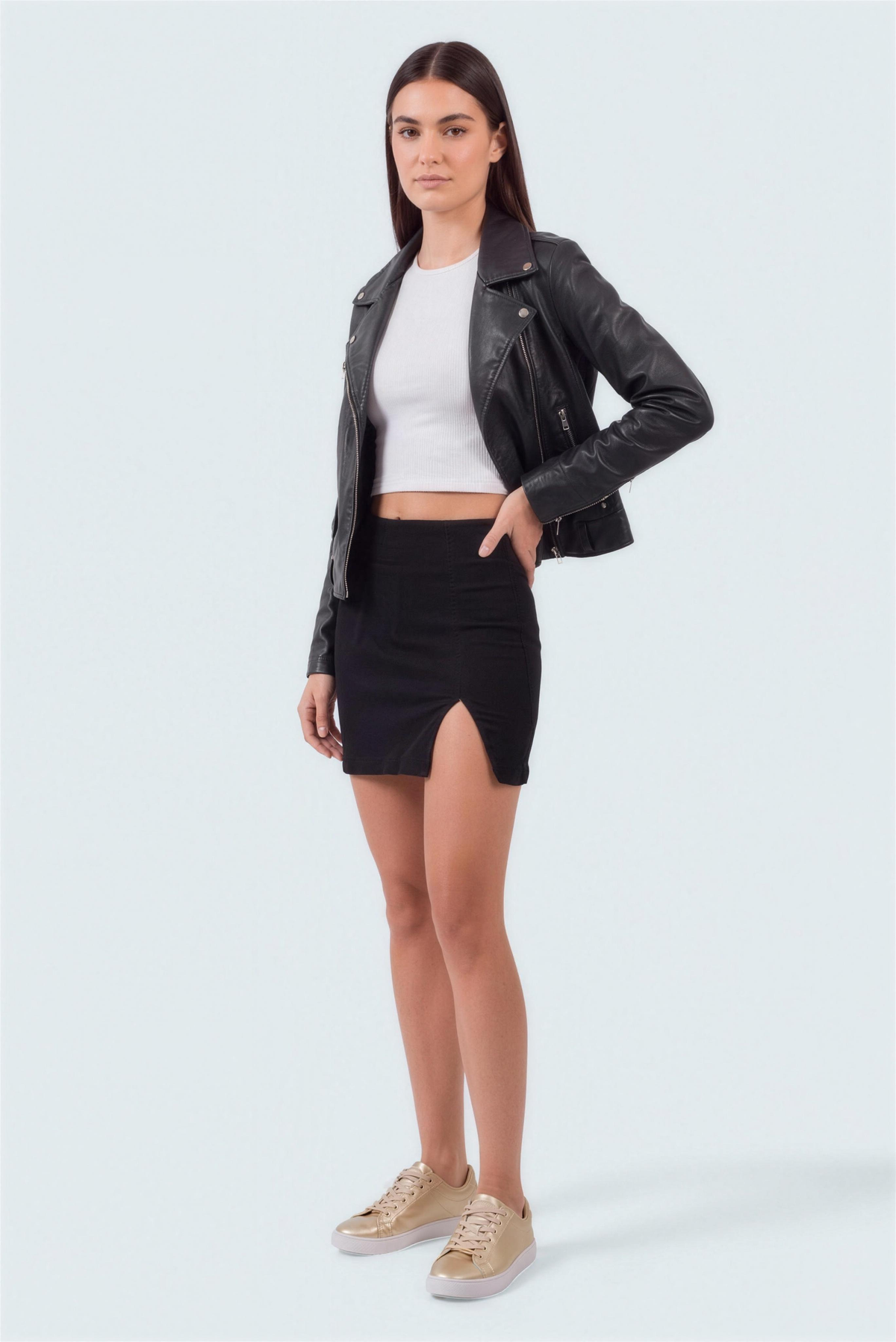 Black Short Denim Skirt - Hustle N Holla