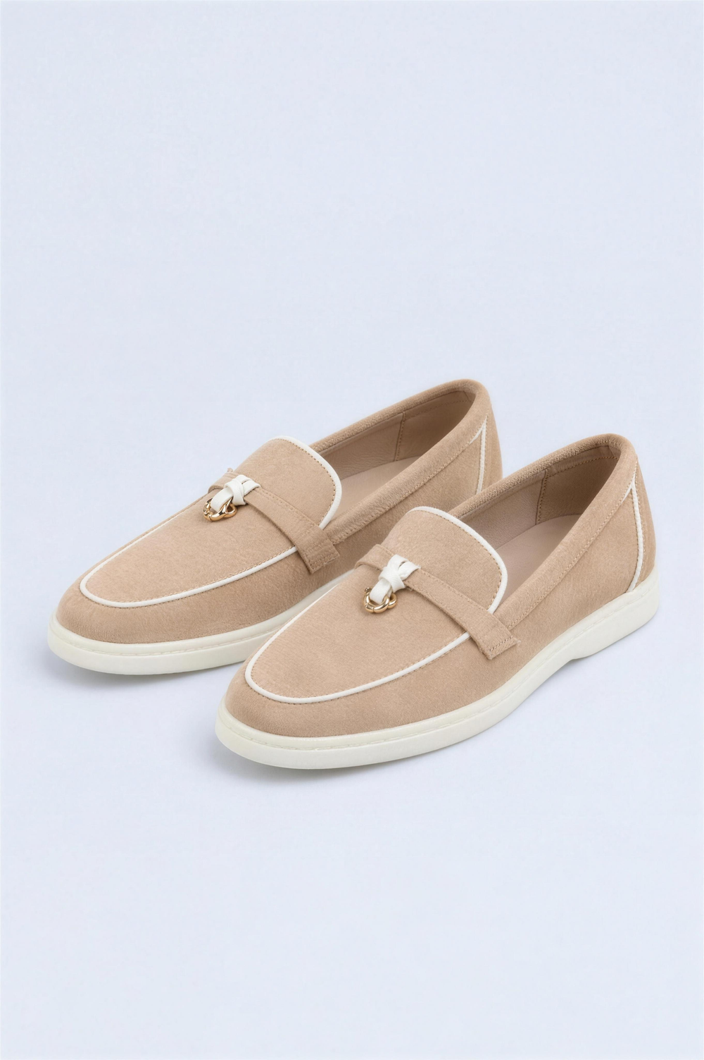 Beige Suede Tassel Loafers - Hustle N Holla