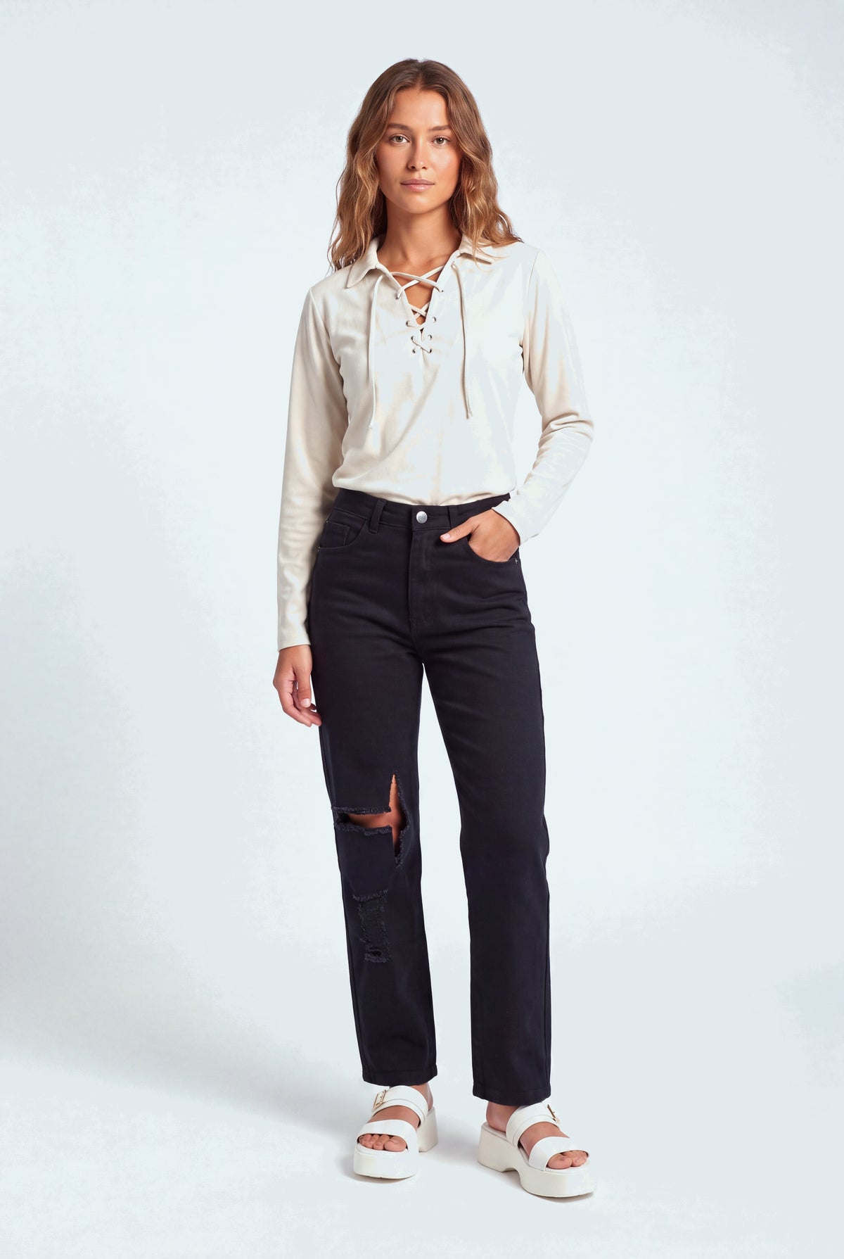 Juniper Lightwash Jeans - Hustle N Holla