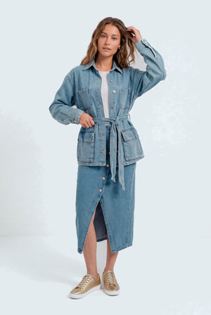 Knot-up Blue Jacket - Hustle N Holla
