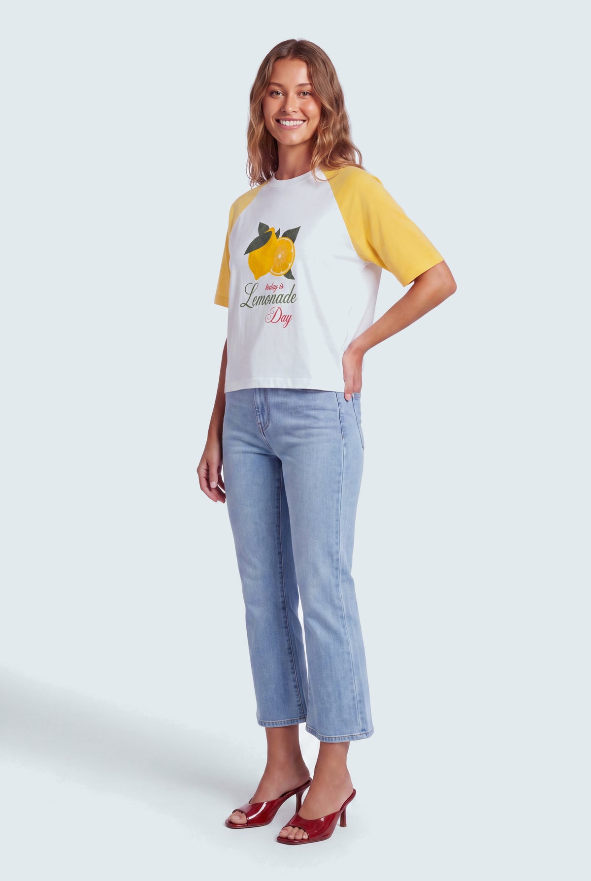 Light Blue Mid Rise Cropped Flared Jeans - Hustle N Holla