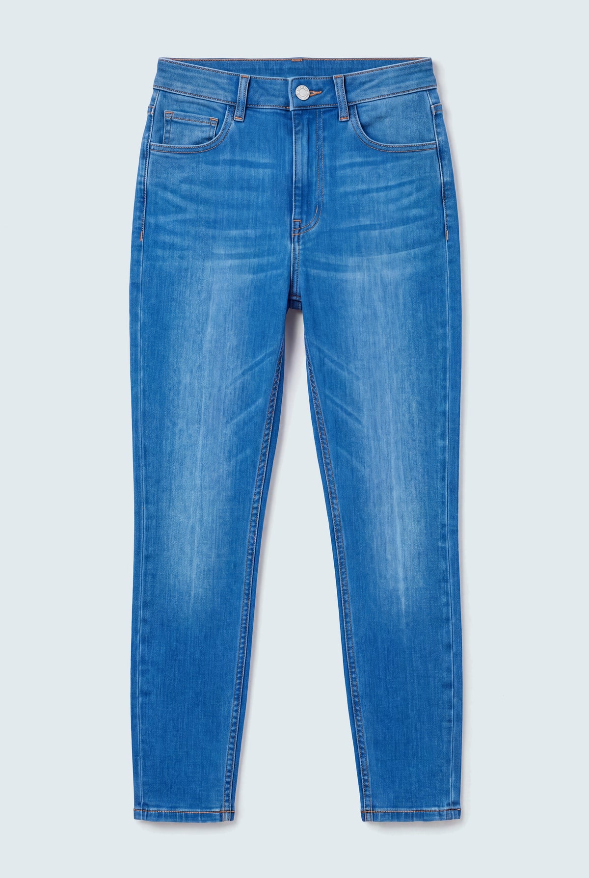 Light Blue Super High Rise Skinny Jeans - Hustle N Holla