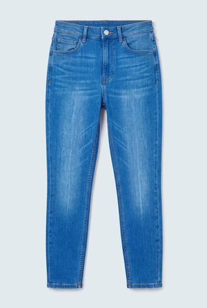 Light Blue Super High Rise Skinny Jeans - Hustle N Holla