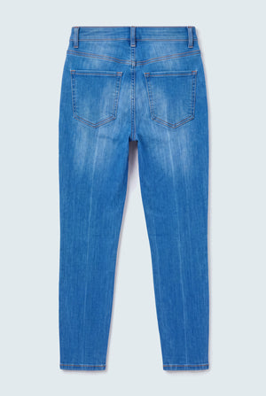 Light Blue Super High Rise Skinny Jeans - Hustle N Holla