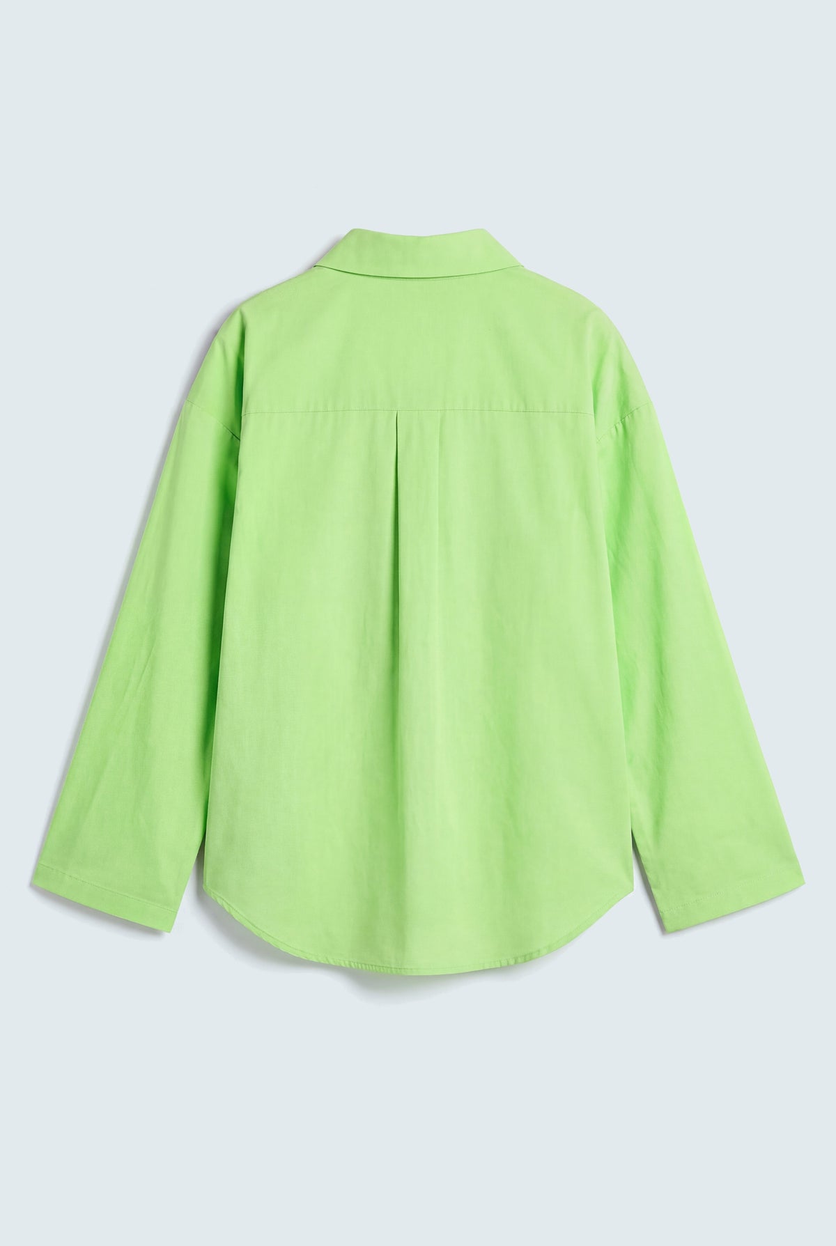 Neon Green Cotton Relaxed Fit Button Down Shirt - Hustle N Holla