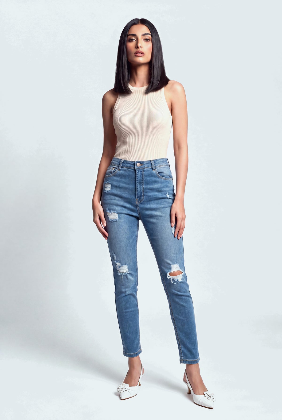 Ocean Blue Denim Jeans - Hustle N Holla