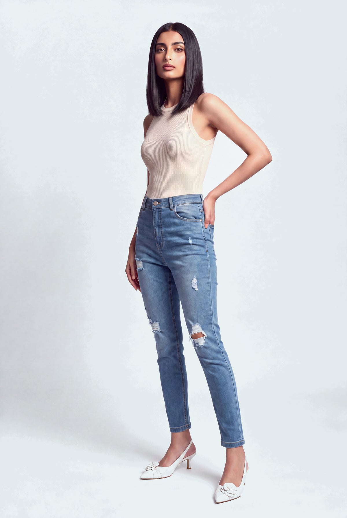 Ocean Blue Denim Jeans - Hustle N Holla