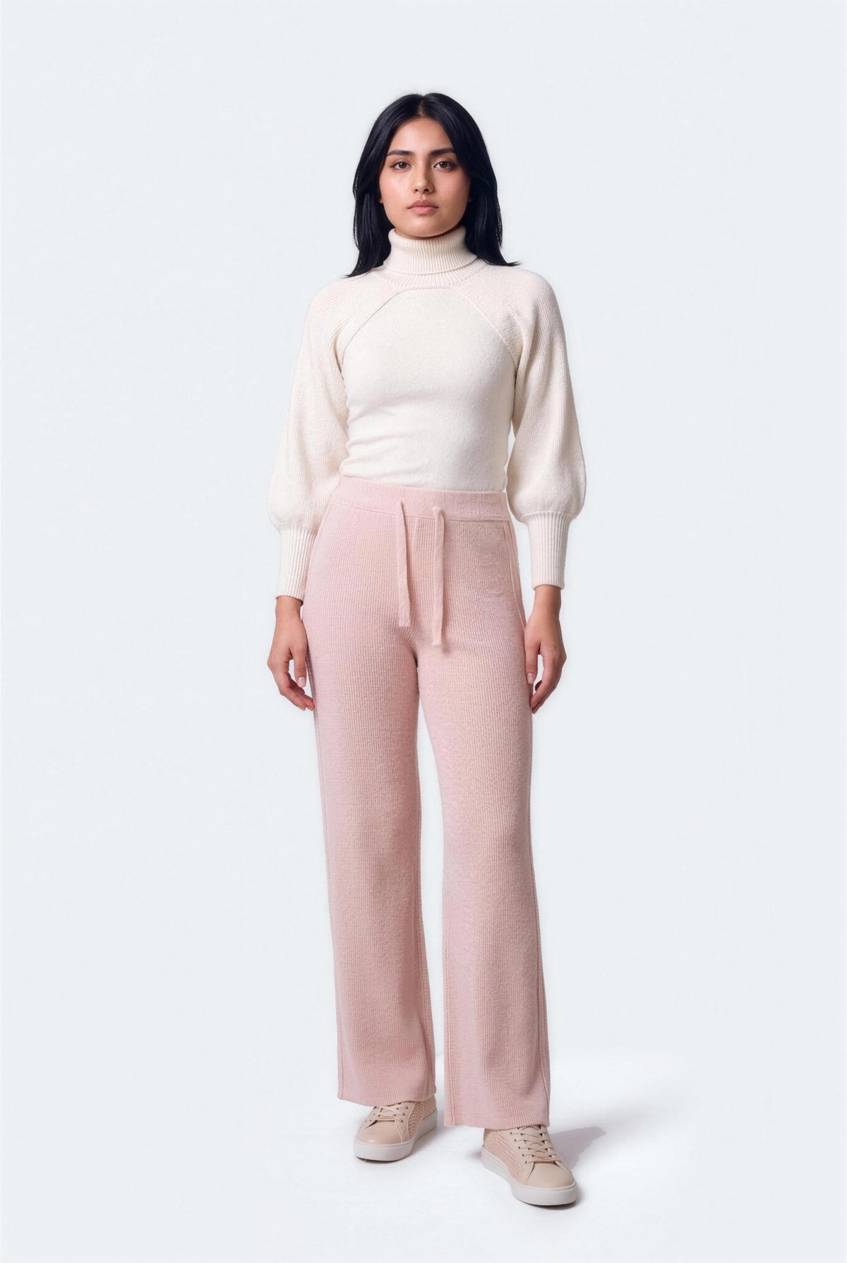 OFF White Puff Sleeves Sweater - Hustle N Holla
