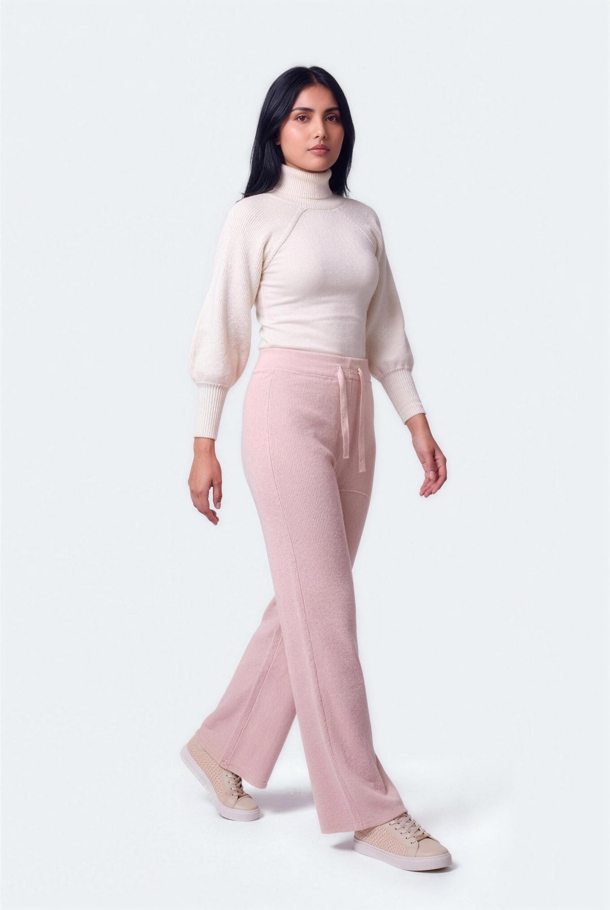 OFF White Puff Sleeves Sweater - Hustle N Holla