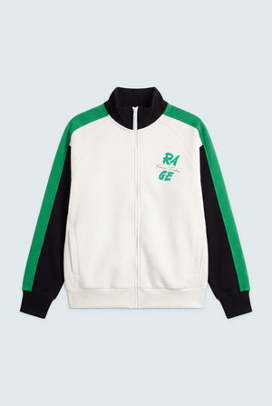 Off White Relaxed Fit Mock Neck Zipper - Hustle N Holla
