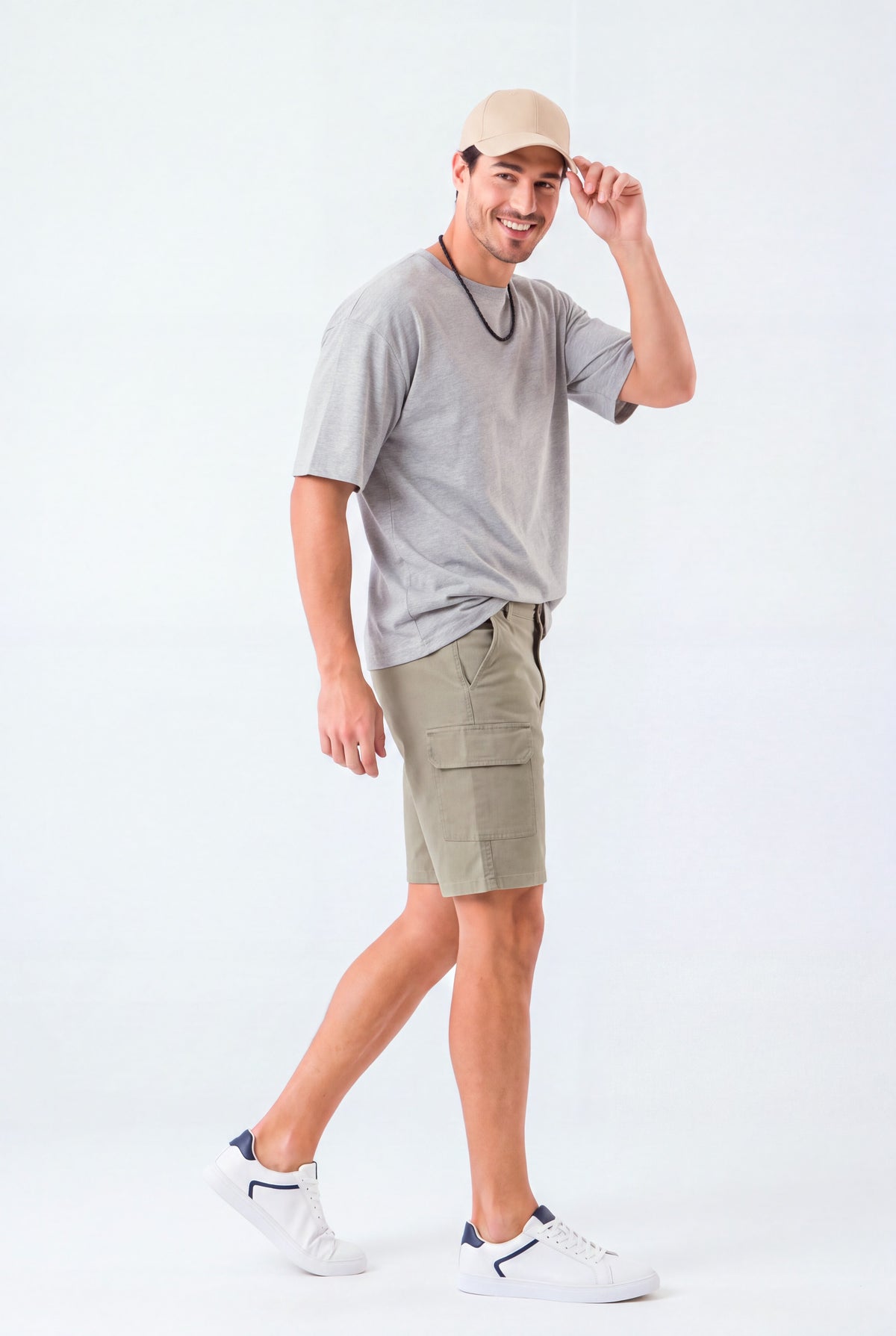 Olive Green Cargo Chino Shorts - Hustle N Holla