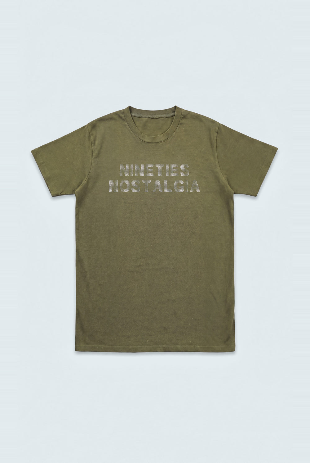 Olive Green Garment Wash Regular Fit T-Shirt - Hustle N Holla