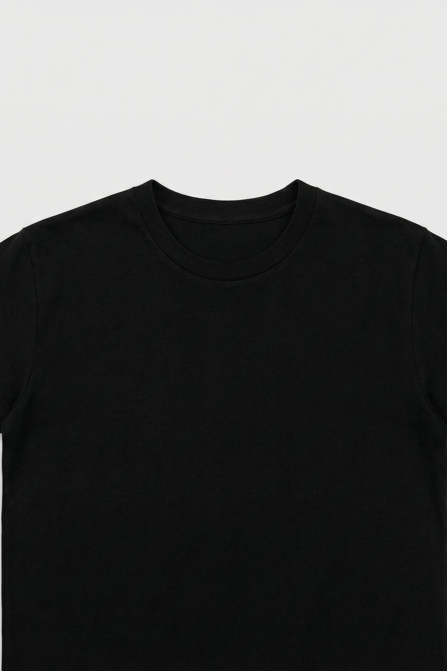 Unisex Basic Black Relaxed T-Shirt