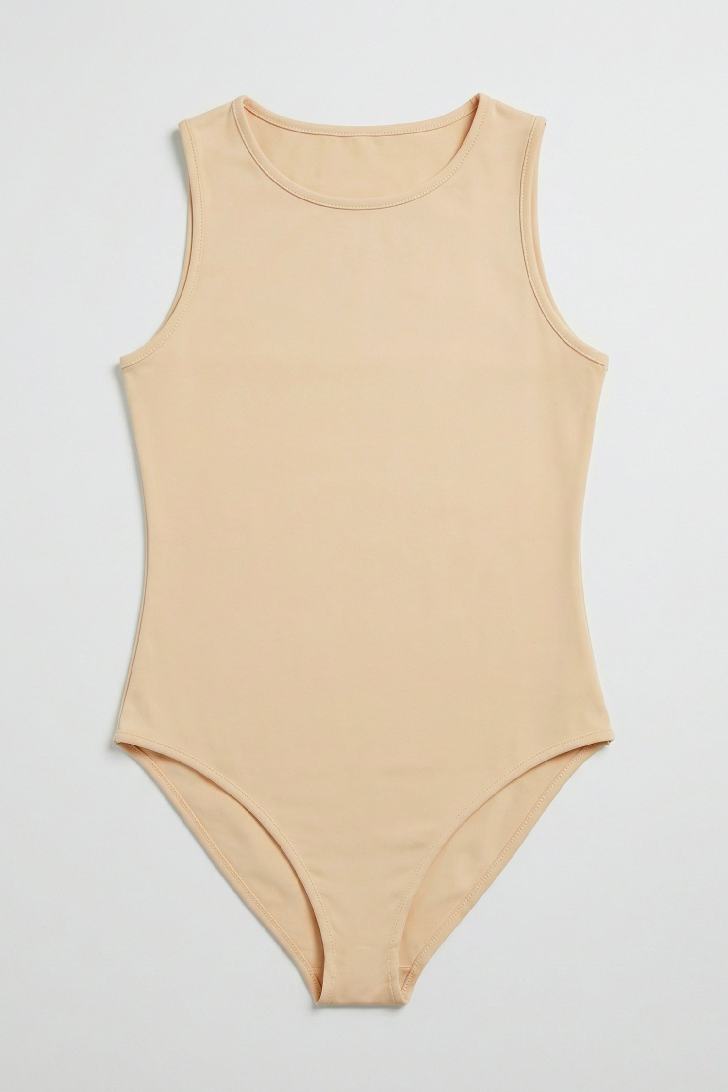 Beige Slim Fit Bodysuit