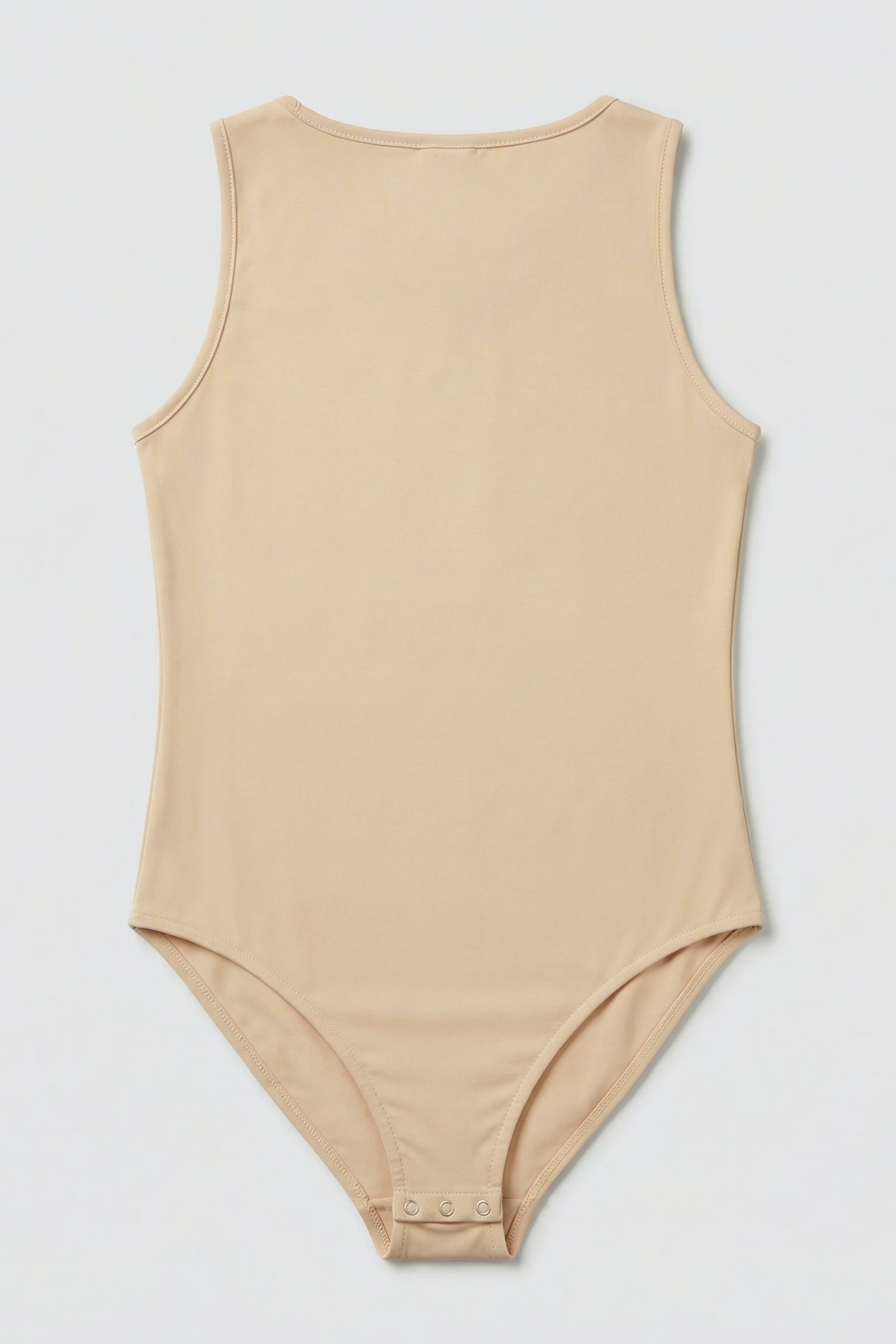 Beige Slim Fit Bodysuit