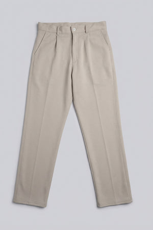 Beige Tailored Fit Signature Soft Trousers - Hustle N Holla