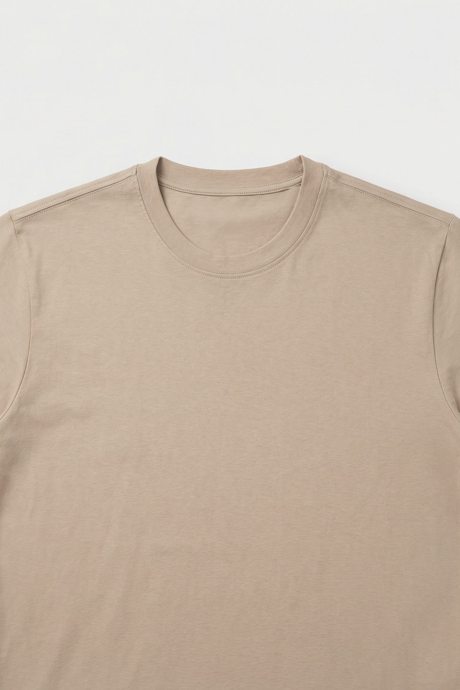 Beige Boxy Fit T-Shirt