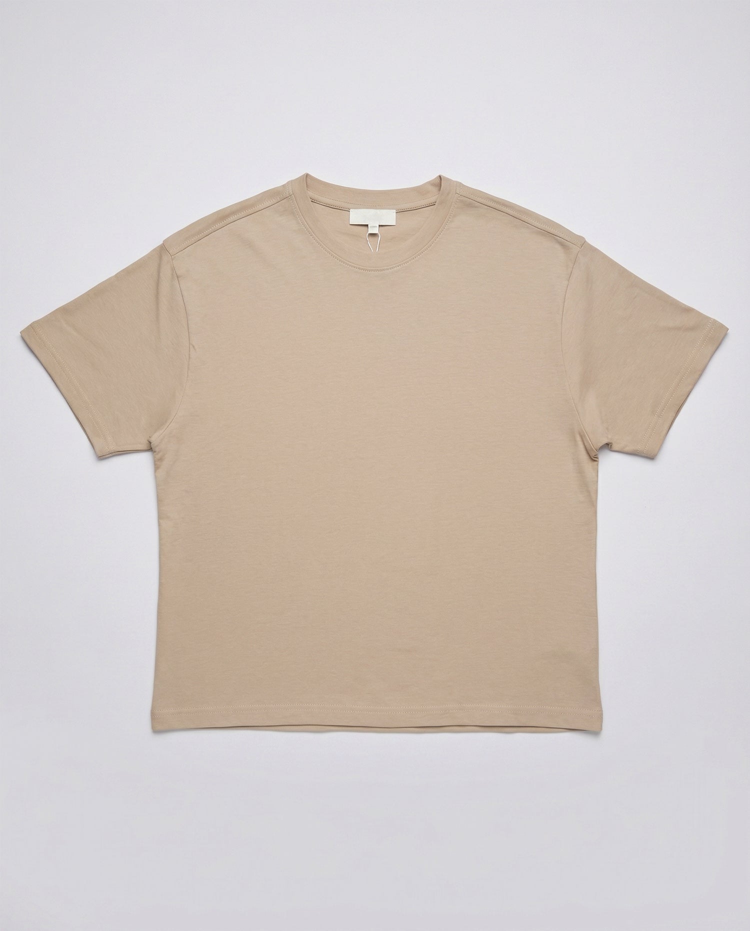 Beige Boxy Fit T-Shirt