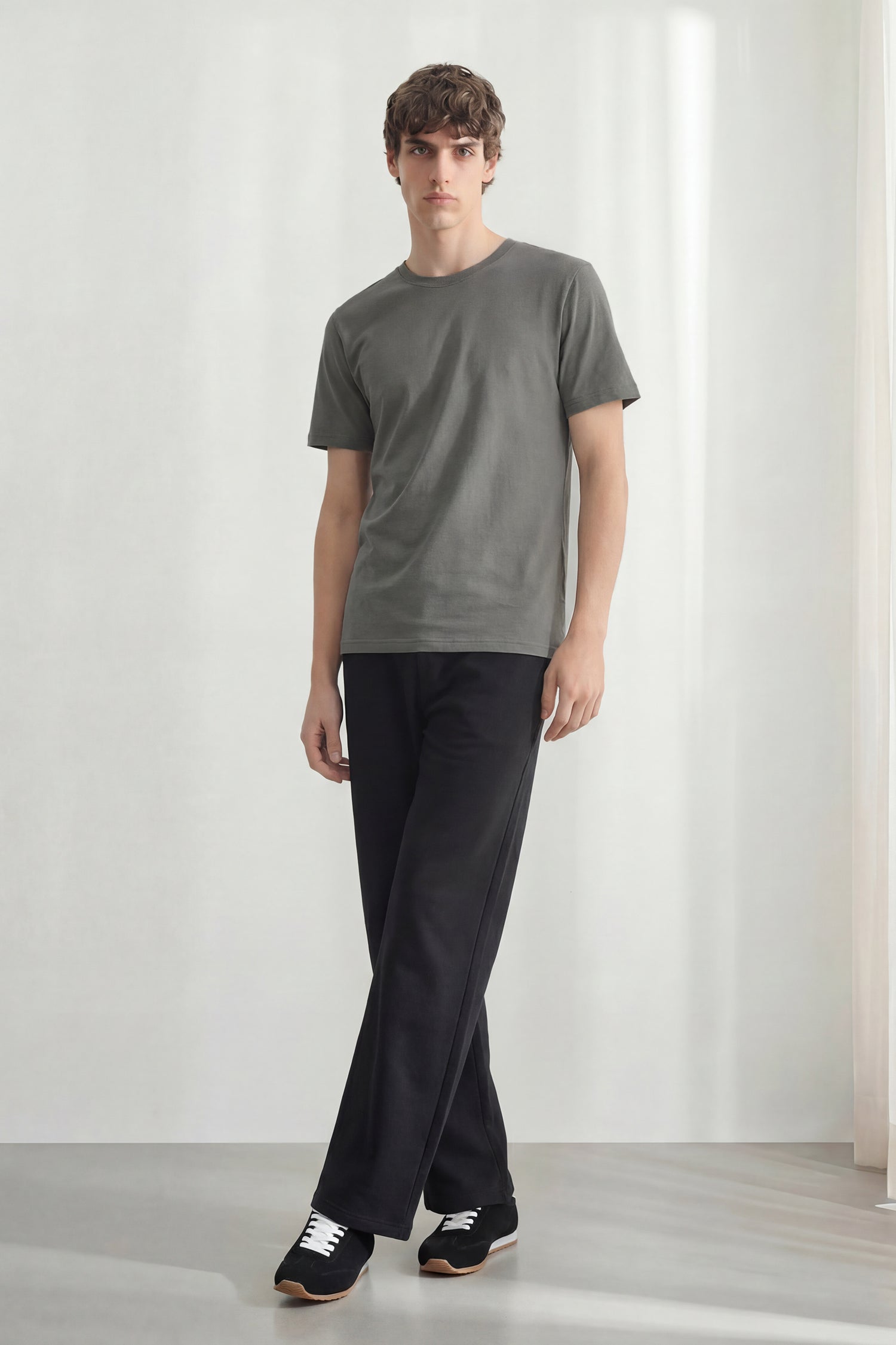 Unisex Basic Grey Relaxed Fit T-Shirt - Hustle N Holla