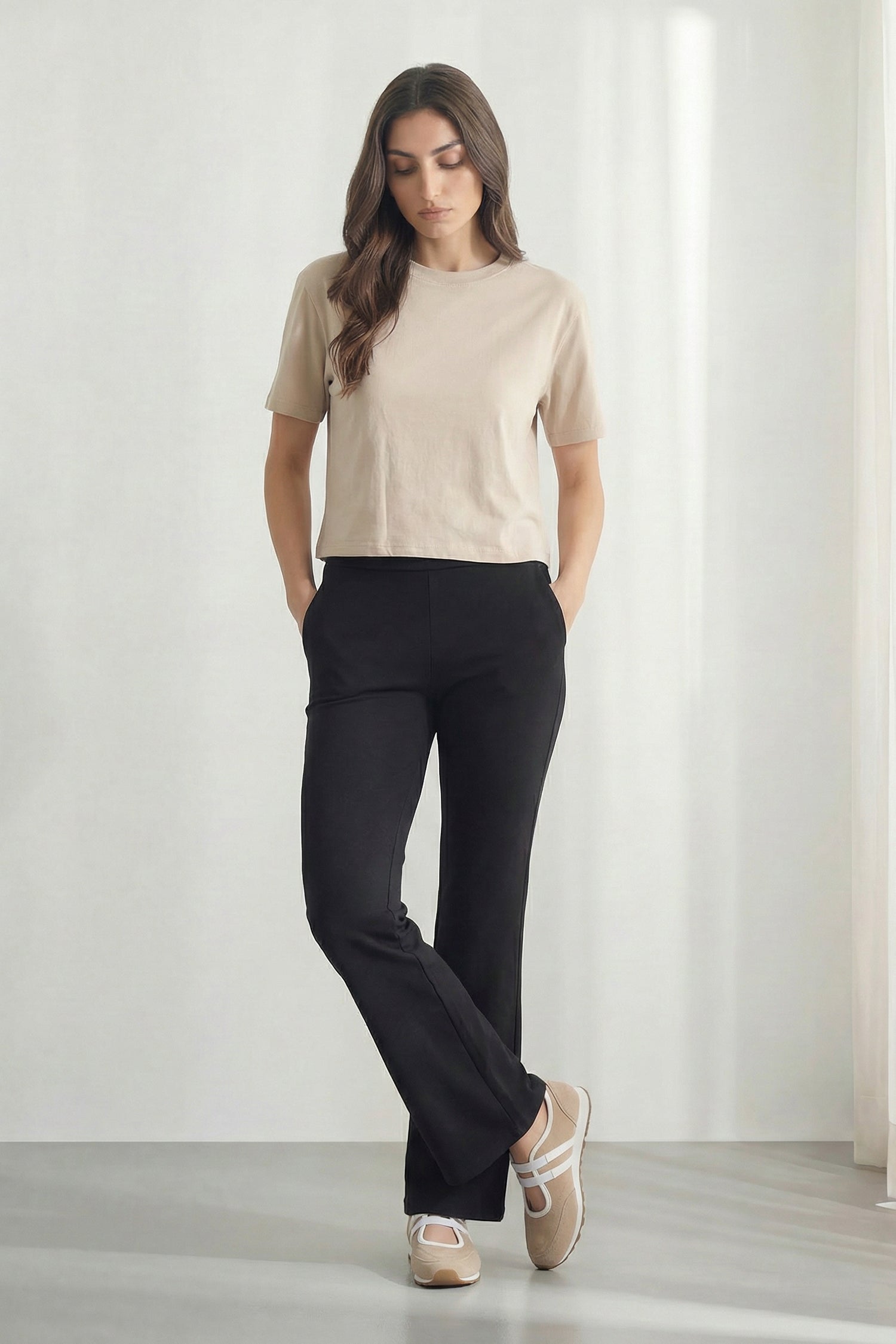 Black Flare Trousers