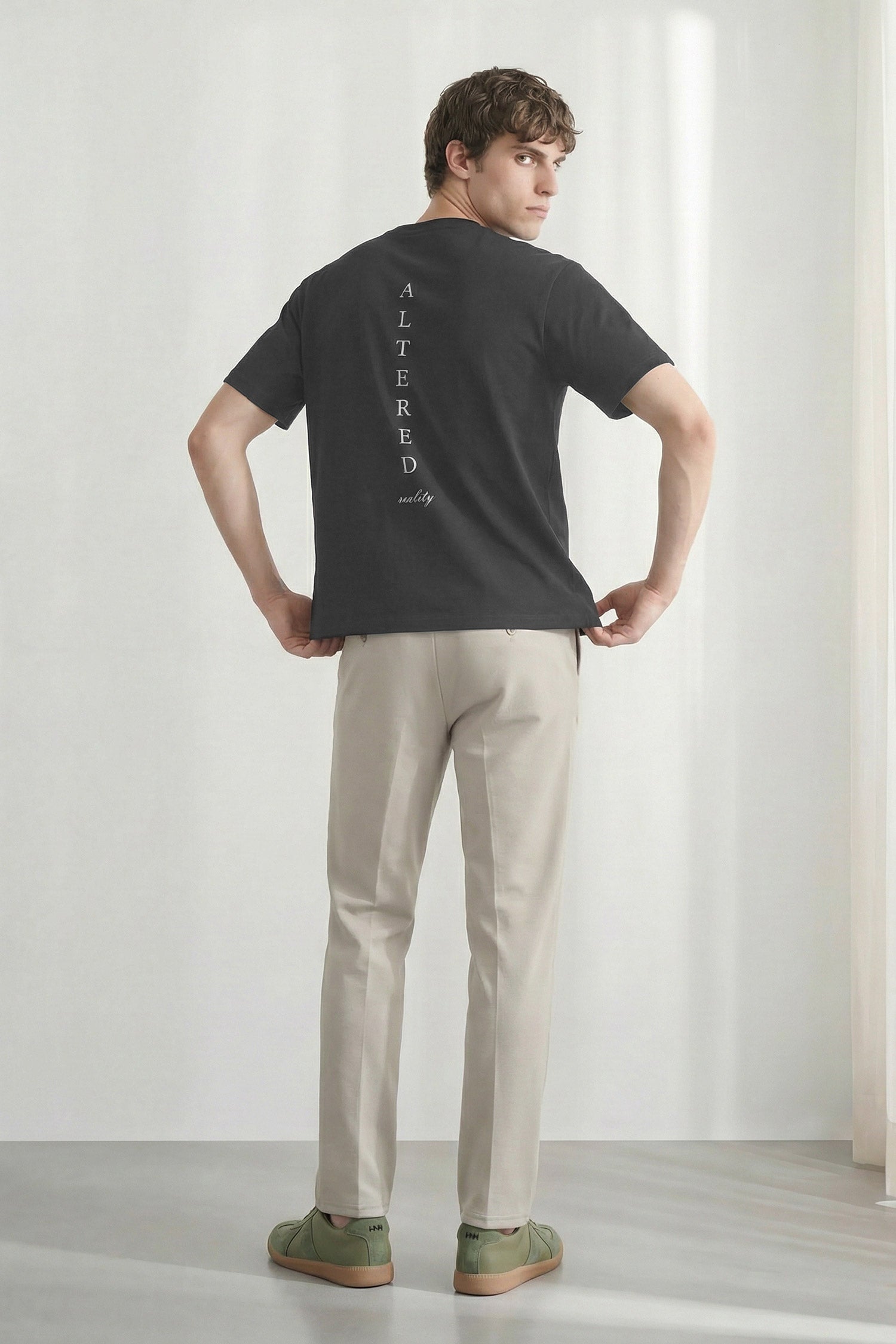 Grey Acid Washed Relaxed Fit T-Shirt - Hustle N Holla