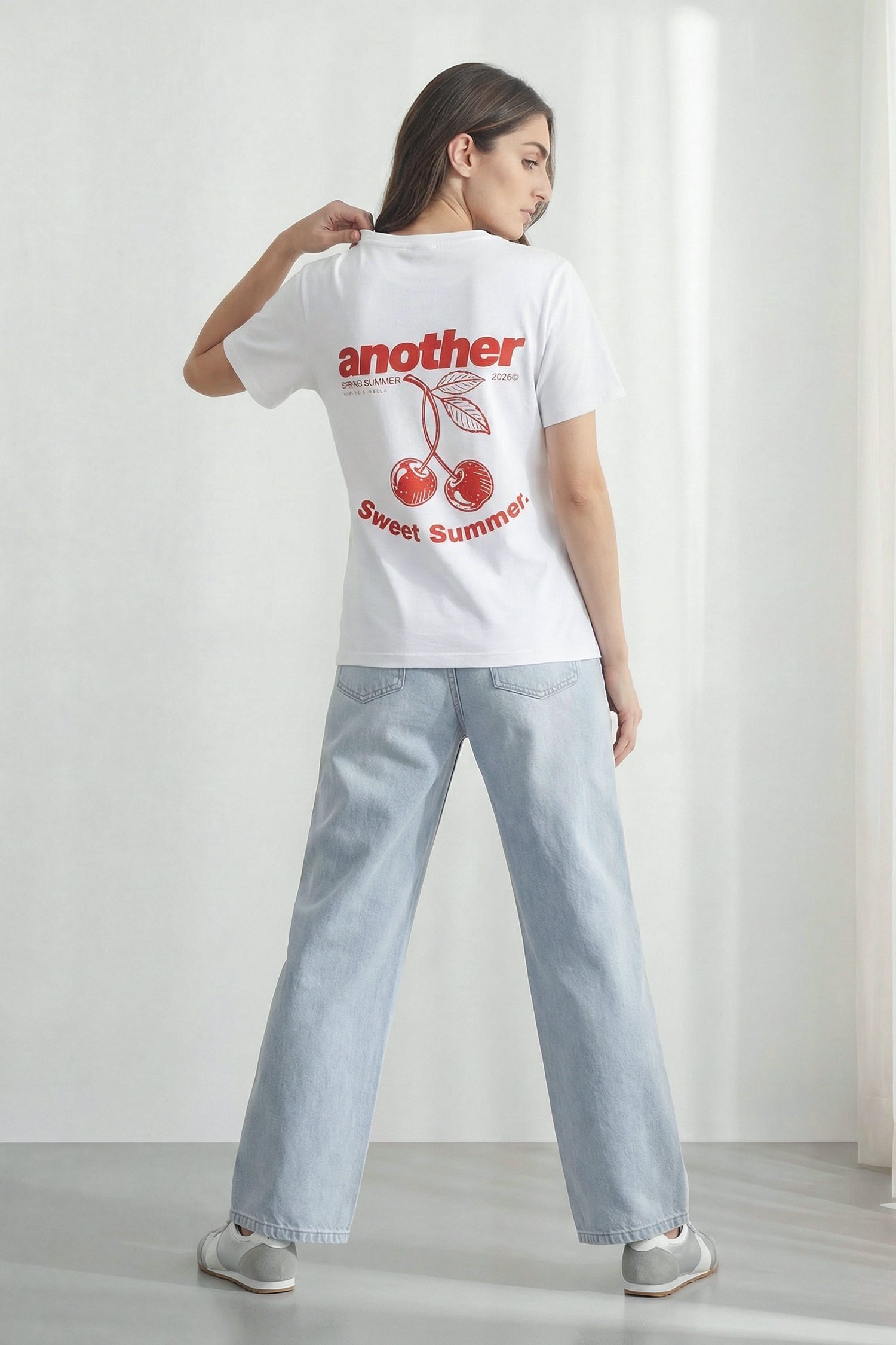 Unisex White Relaxed Fit Graphic T-Shirt - Hustle N Holla