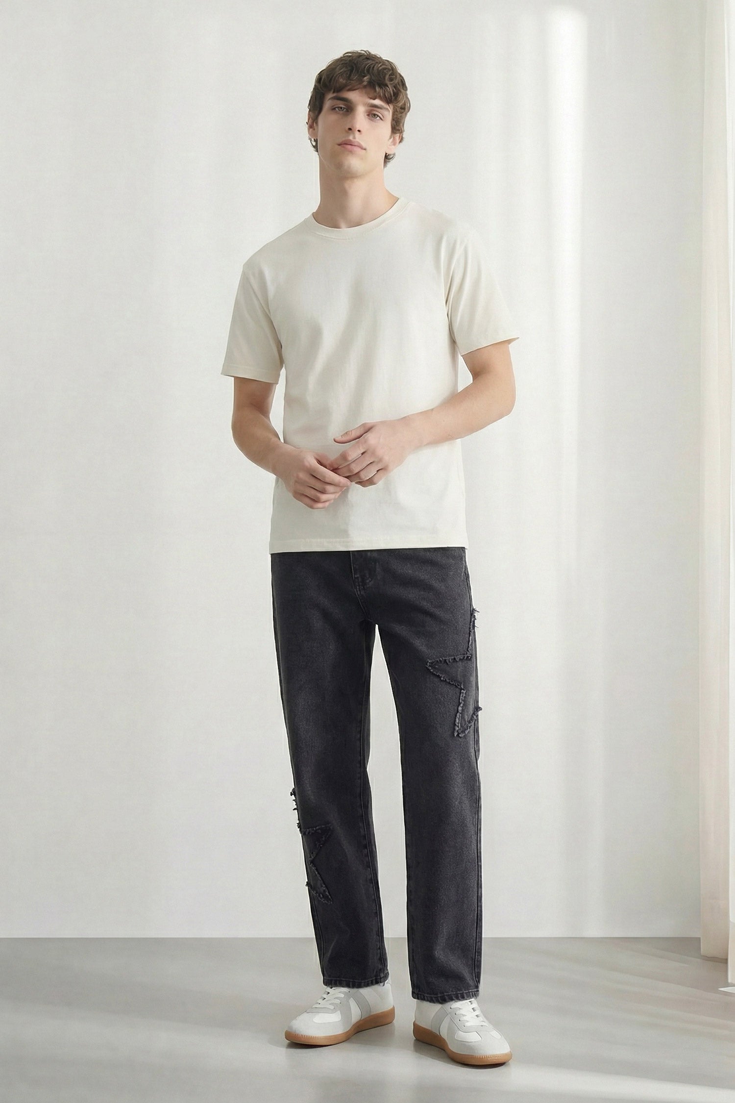 Basic White Regular Fit T-Shirt - Hustle N Holla