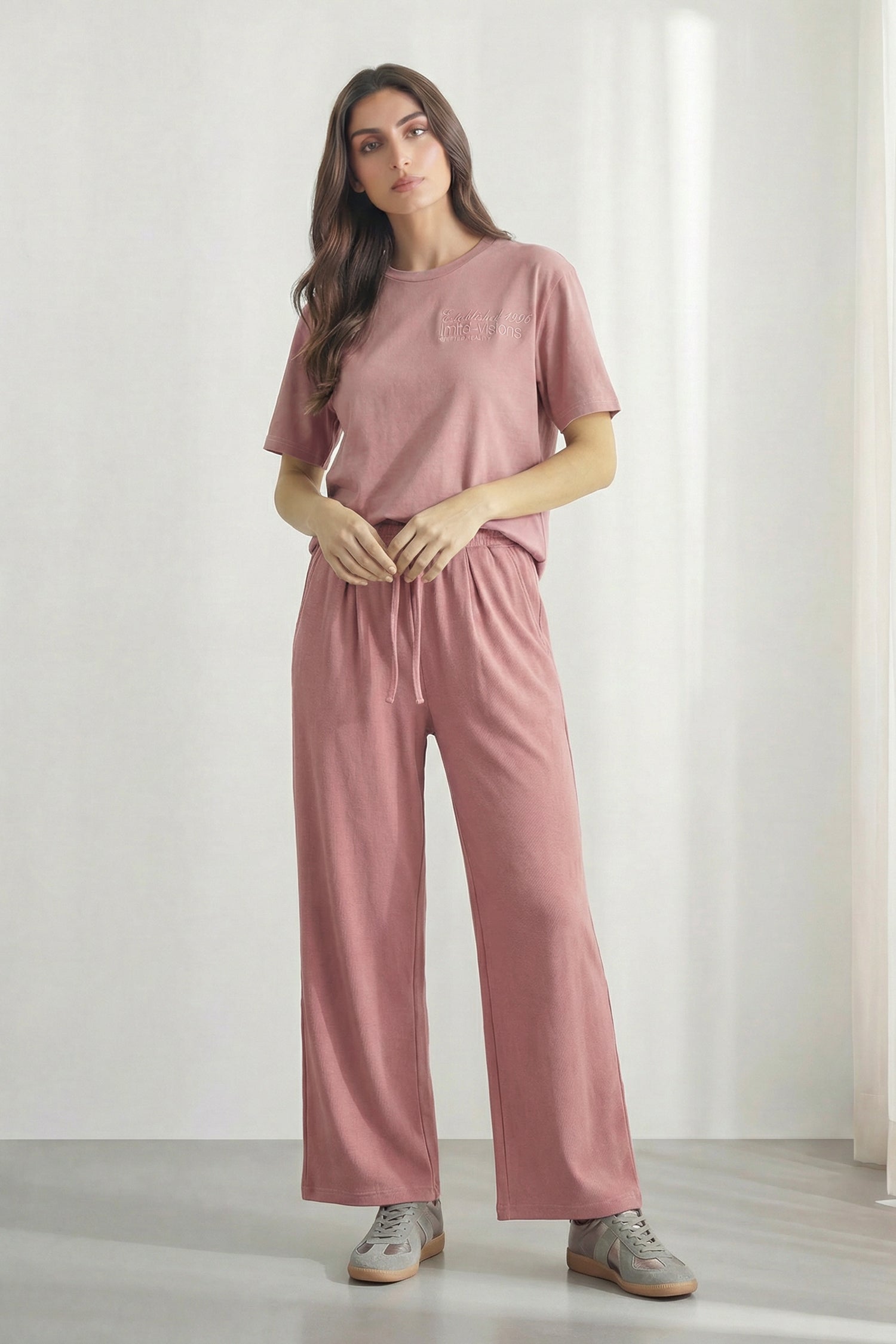 Peach Garment Wash Relaxed Fit T-Shirt - Hustle N Holla