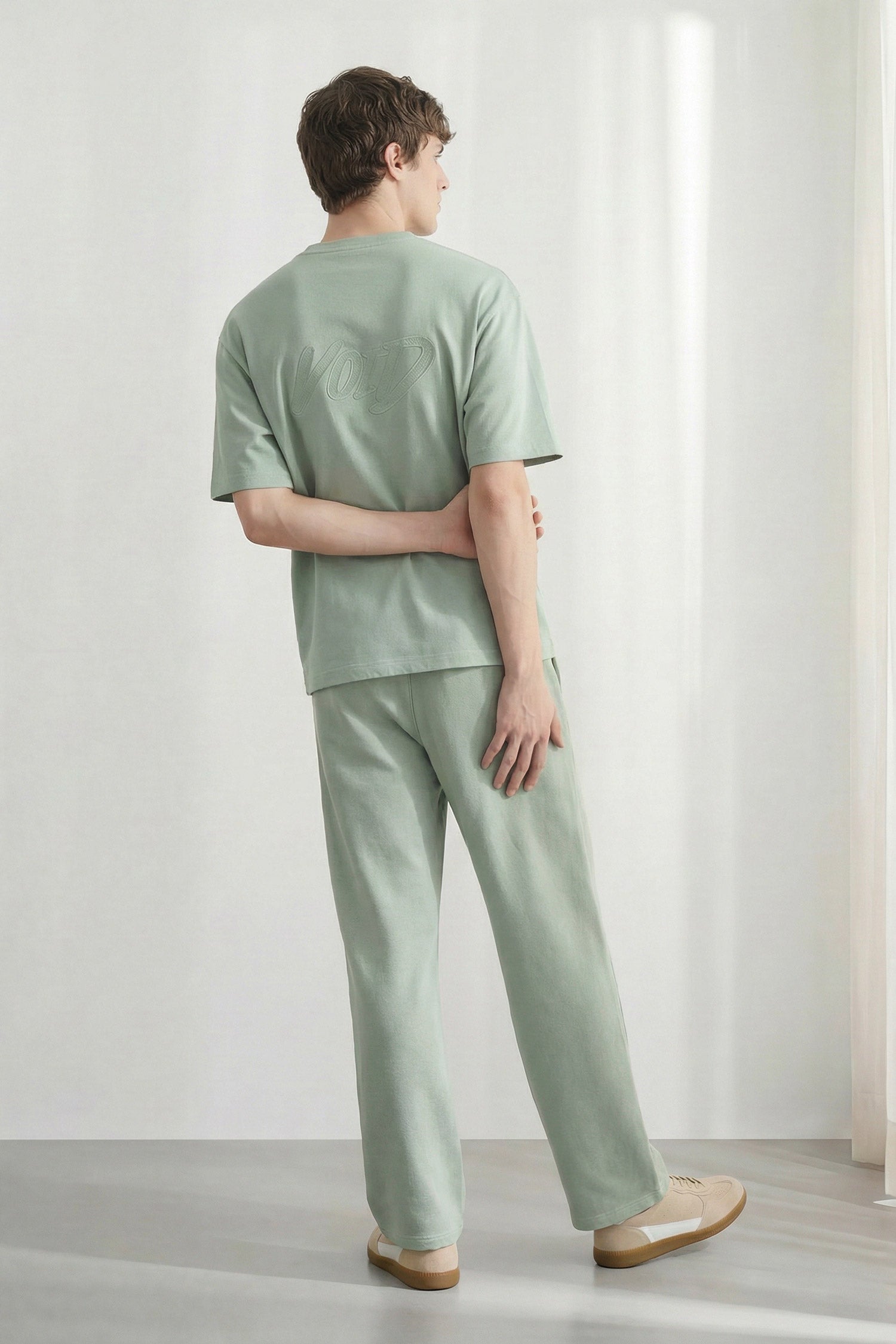 Sage Green Straight Fit Signature Soft Trousers - Hustle N Holla