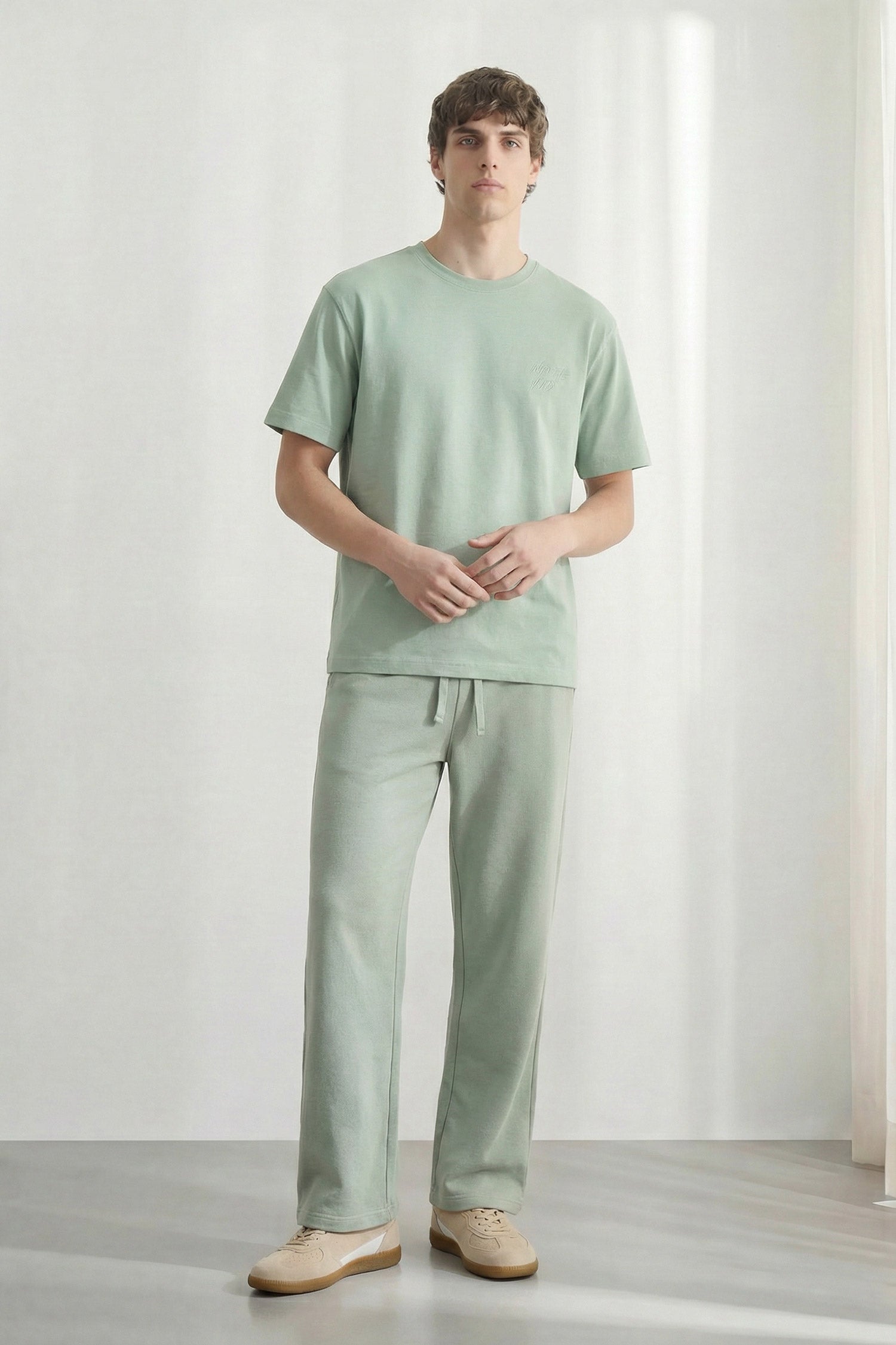 Green Acid Washed Relaxed Fit T-Shirt - Hustle N Holla