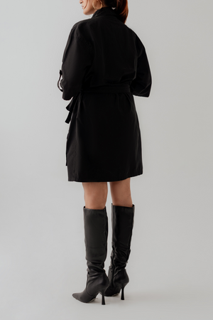 Black Canvas Midi Dress - Hustle N Holla