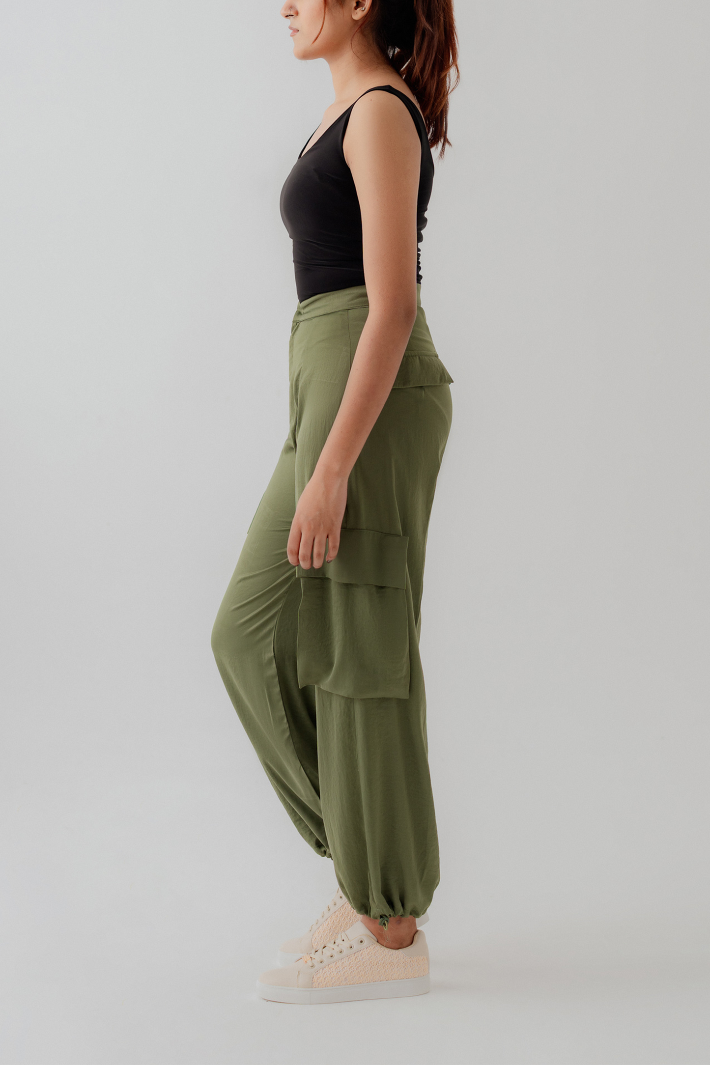 Olive Green Jogger fit Trousers - Hustle N Holla