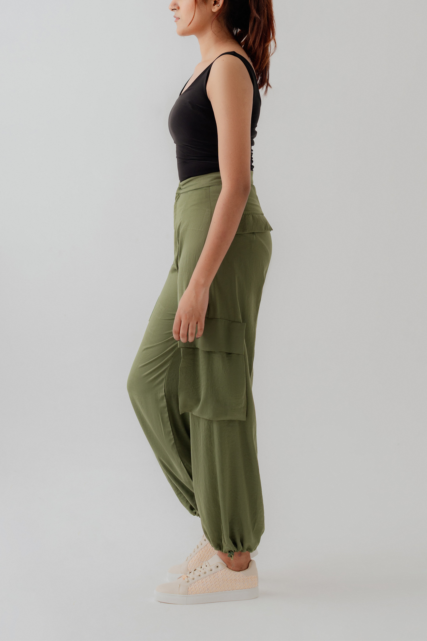 Olive Green Jogger fit Trousers - Hustle N Holla