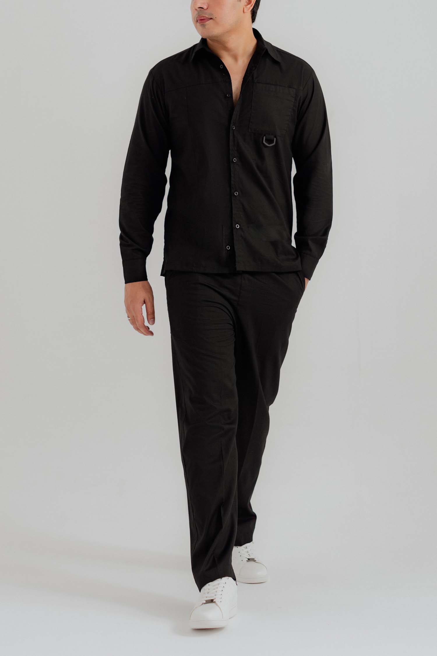 Black Relaxed Fit Shirt - Hustle N Holla