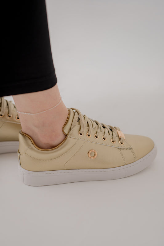 Golden Low Top Sneakers - Hustle N Holla