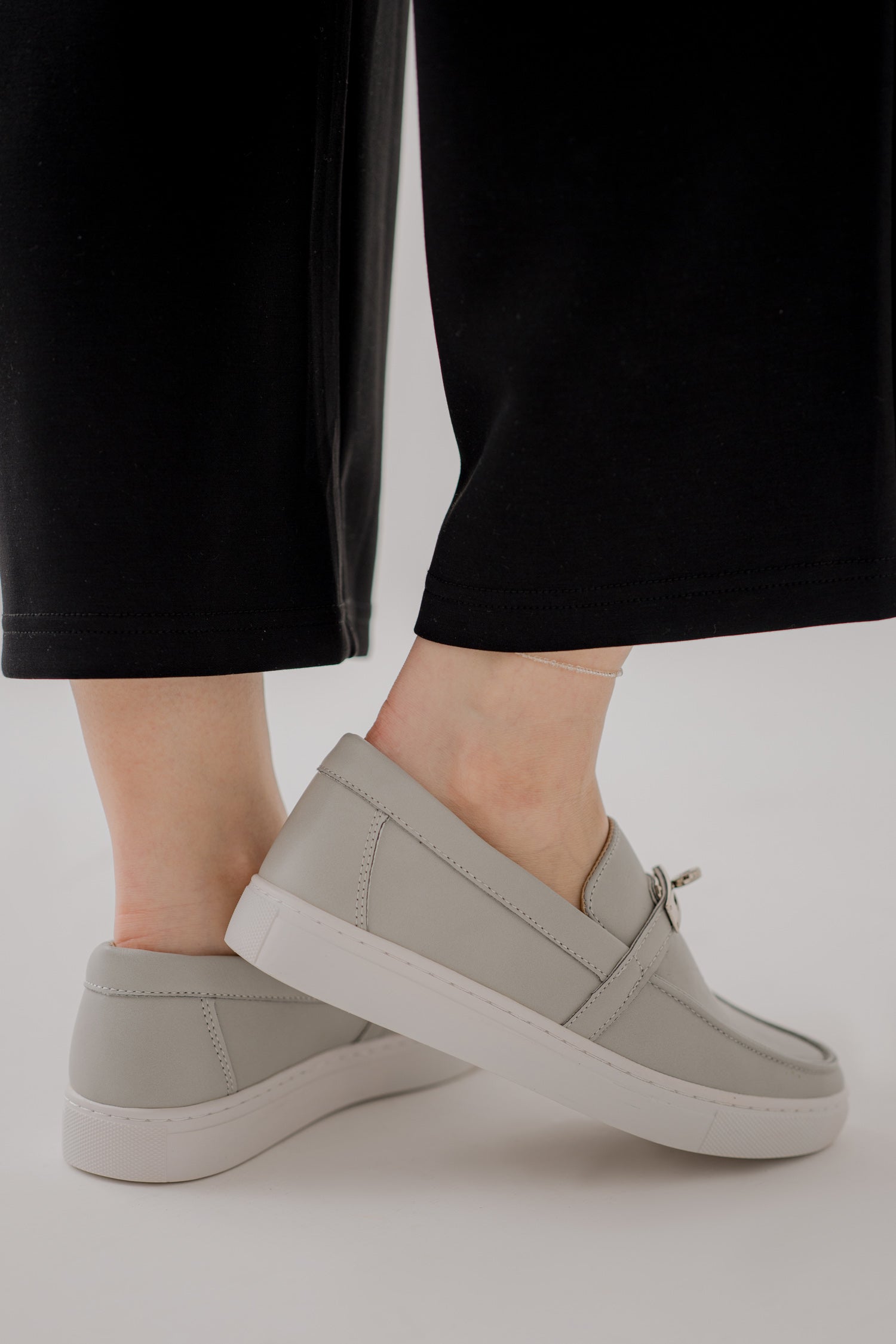 Grey Buckled Loafers - Hustle N Holla