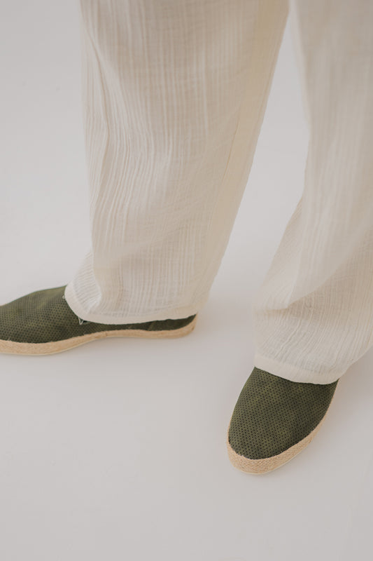 Olive Textured Espadrillas - Hustle N Holla