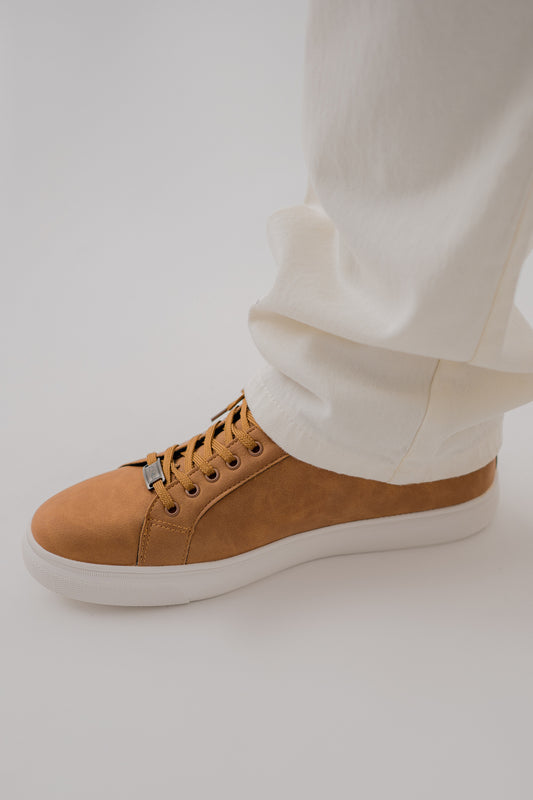 Brown Suede Low Top Sneakers - Hustle N Holla