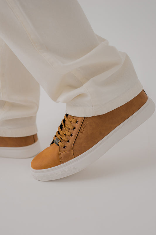 Brown Suede Low Top Sneakers - Hustle N Holla