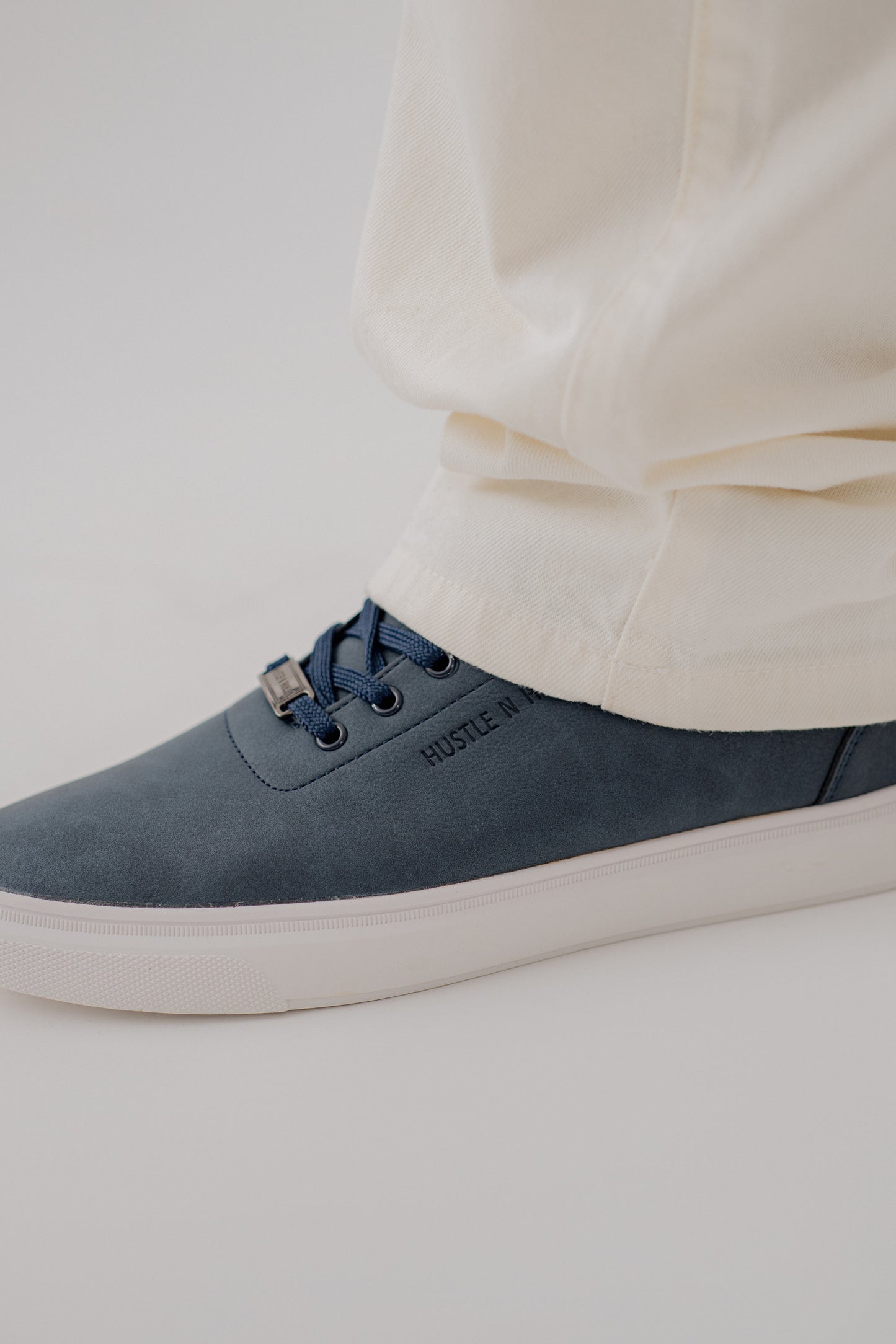 Navy Suede Low Top Sneakers - Hustle N Holla