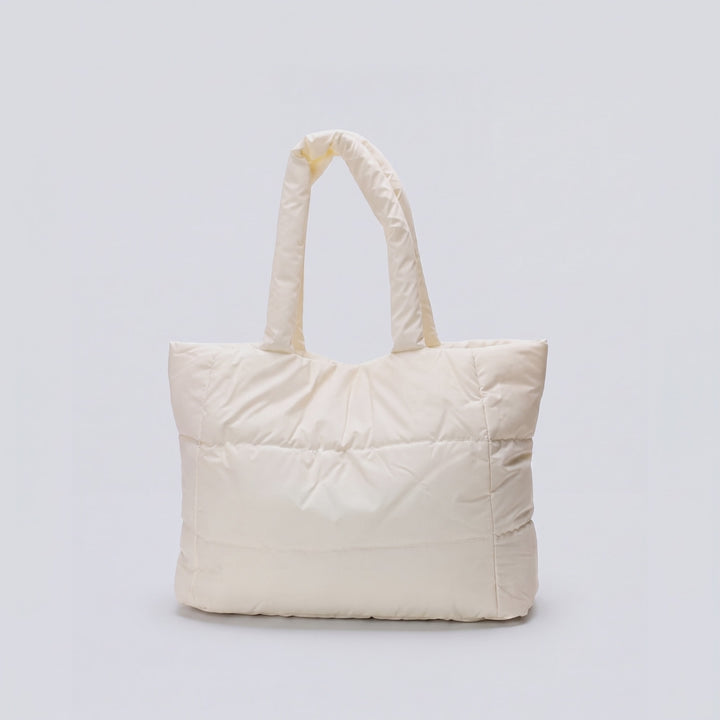 White Puffer Tote Bag