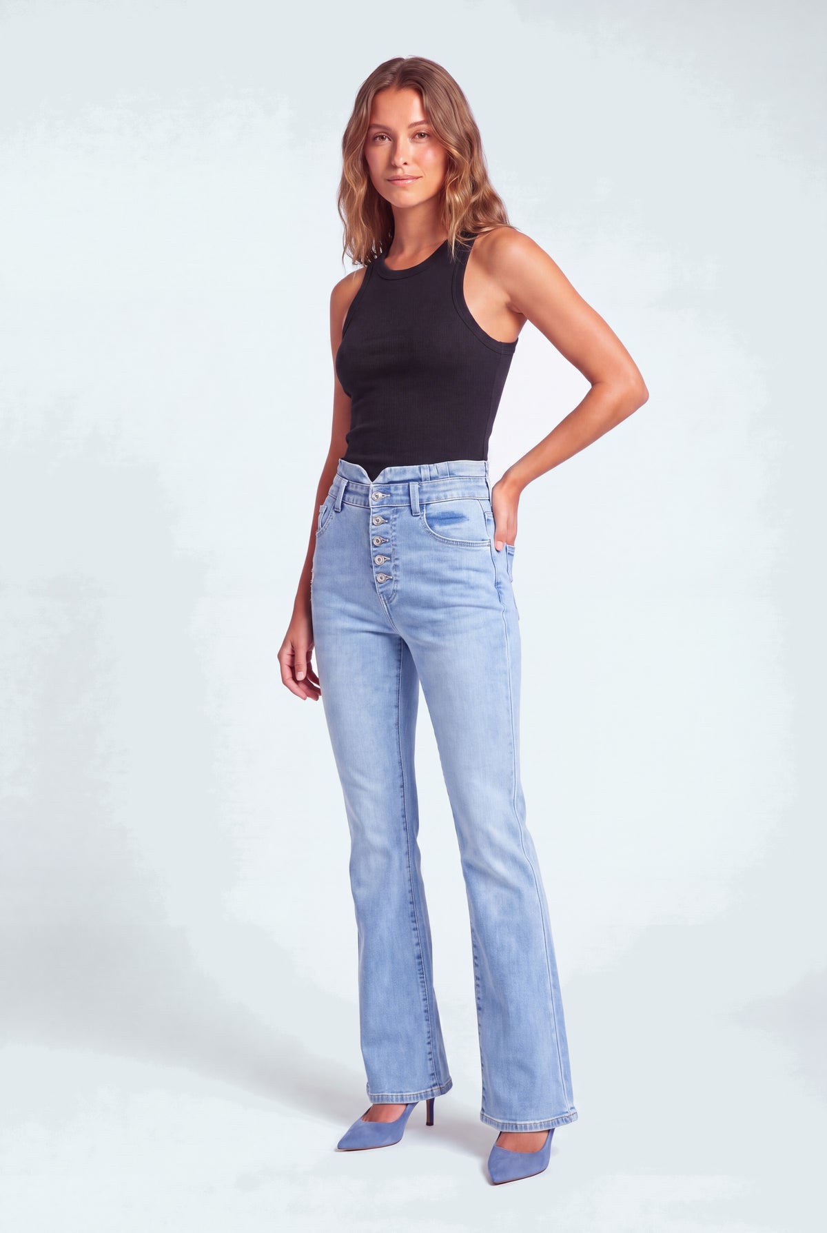 Rosalie Flared Denim Jeans - Hustle N Holla